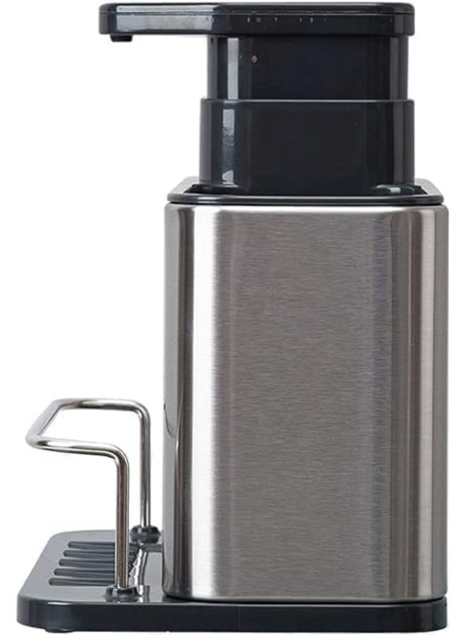 3-in-1 Smart Kitchen Sink Organizer | Liquid Soap Dispenser with Sponge Strainer and Loofah Holder | Multifunctional Integrated Storage Container for Sink Organization - Image 4